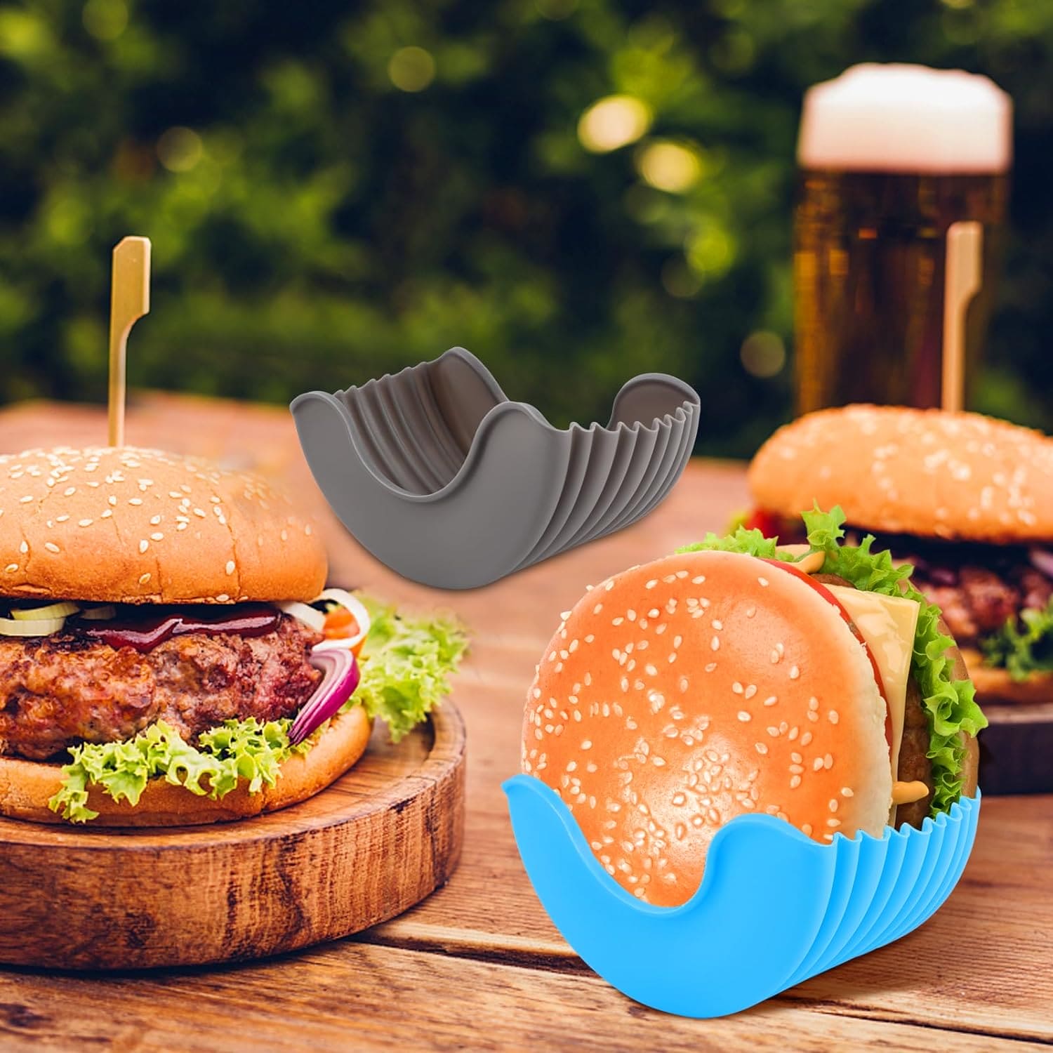 Hamburger Holder, Reusable Sandwiches Holder, Burger Buddy Clip Rack, Food Grade Silicone Burger Rack, Expandable Adjustable Burger Holder, Silicone Hamburger Clip, Anti Drop Hamburger Box, Washable Telescopic Hamburger Holder Hamburger Holder, Reusable Sandwiches Holder, Burger Buddy Clip Rack, Food Grade Silicone Burger Rack, Expandable Adjustable Burger Holder, Silicone Hamburger Clip, Anti Drop Hamburger Box, Washable Telescopic Hamburger Holder